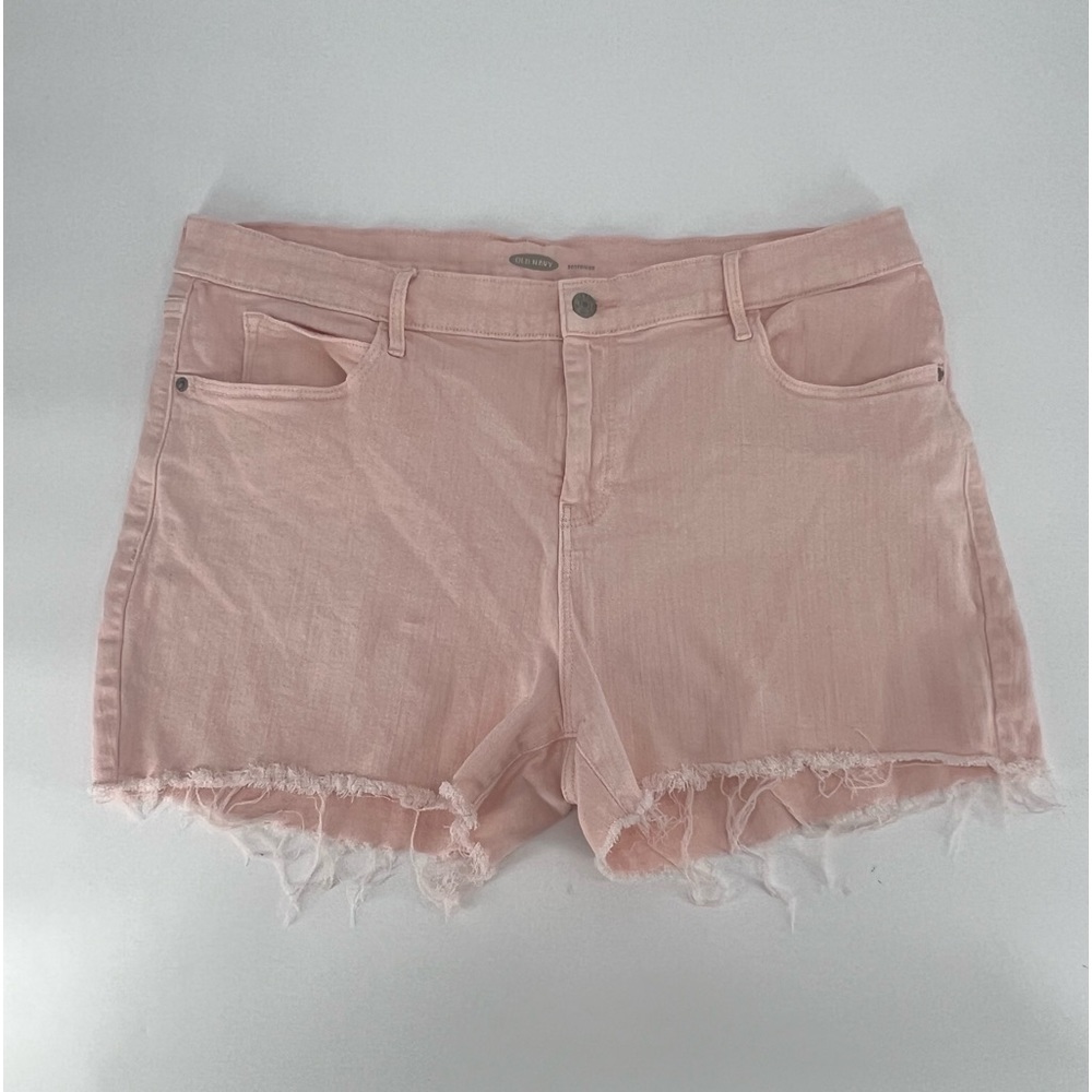 Old Navy Pink Boyfriend Cut Off Jean Shorts Size 16 Women’s